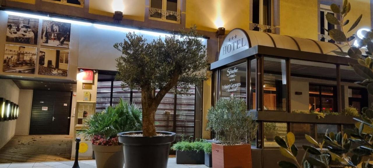Serrières Logis Hotel Schaeffer- Restaurant Le Saint Georges מראה חיצוני תמונה